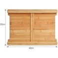 thumbnail image 3 of Cutting Board with Drawer for Kitchen | Bamboo Chopping Board with Storage | Multi-Functional Slicing Board for Fruit, Bread, Vegetables | Juice Groove and Non-Slip Feet for Countertop Protection, 3 of 6