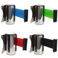 thumbnail image 1 of tredstone Stanchion Queue Barrier Wall Mount Crowd Control Retractable Ribbon 3m Red, 1 of 7