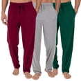 thumbnail image 1 of 3-Pack Men's Classic Lounge Pants (Sizes, S-3XL), 1 of 4