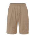 thumbnail image 1 of Plebaso Mens Casual Shorts Drawstring Loose Summer Shorts Solid Color Breathable Beach Vacation Shorts, 1 of 7