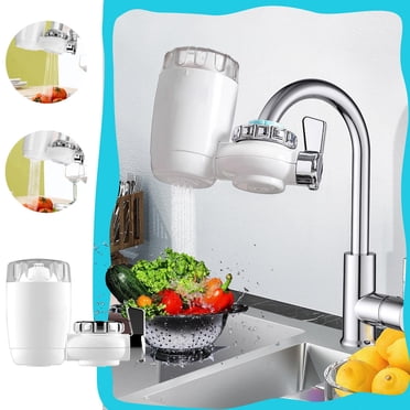Dvkptbk Faucet Mount Filter System, Complete Faucet Mount Water Filter System For Tap Water, Reduces 99% Of Lmpurities, Crisp, Great-Tasting Filtered Water ,White - Black Friday Clearance