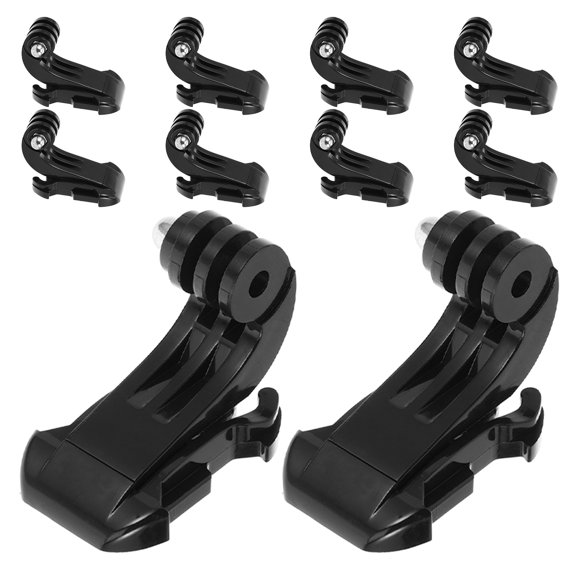 Miangastore J Hooks Buckle Vertical Surface Mount Adapter Black 10Pcs 2.0In