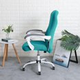 thumbnail image 3 of ORUYROP Office Chair Cover Water Resistant Laurel Green Stretch Jacquard Computer Chair Slipcover for Armrest Chairs S, 3 of 7