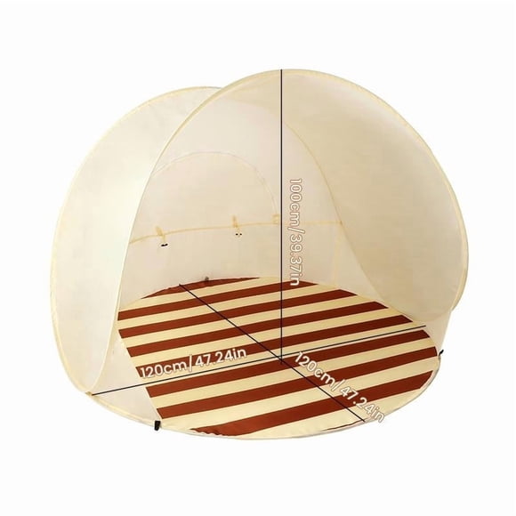 Cmunyle Instant Beach Tent With UV Protection Quick Setup Portable Sun Shade Shelter Spacious Waterproof Outdoor Canopy For Family Picnic Beach Camping Backyard Activities