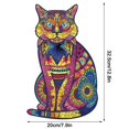 thumbnail image 3 of Wooden Puzzle Unique Shape Pieces Animal Gift For Adults And Kids 200 Pieces, 3 of 9
