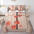 thumbnail image 1 of YST Autumn Themed 7-Piece Maple Leaf Comforter Set, Queen, Botanical Theme, 1 of 4
