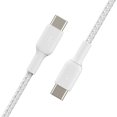 thumbnail image 5 of Belkin BoostCharge Pro Flex Braided USB-C to USB-C Cable - (3.3ft/1M) USB-IF Certified USB Type-C Cable, Compatible with Galaxy S23, S22, Note10, Note9, Pixel 7, Pixel 6, iPad Pro, laptop & More White, 5 of 5