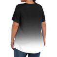 thumbnail image 3 of Plebaso Hauts pour Femmes Grande Taille Manches Courtes Blouses Plissées Décontractées Col Rond Été Tuniques Amples, 3 of 6