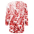 thumbnail image 5 of Jsaierl Automne Manches 3/4 Hauts pour Femmes Décontractés Col Rond Chemises Mode Imprimées T-Shirts Confortables Légers 2024 Blouses pour Dames, 5 of 5