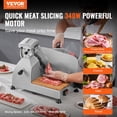 thumbnail image 2 of VEVOR Trancheuse à Viande, Trancheuse Électrique de 340 Watts pour Charcuterie avec Lame en Acier Inoxydable SUS420 de 10 Pouces et Pierre d'Affûtage Intégrée, Épaisseur Réglable de 0 à 0,6 Po, 2 of 9