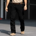 thumbnail image 2 of Men's Ripstop Tactical Cargo Pants, Water Resistant Lightweight Military Work Hiking Pants Big and Tall Work Pants, 2 of 9