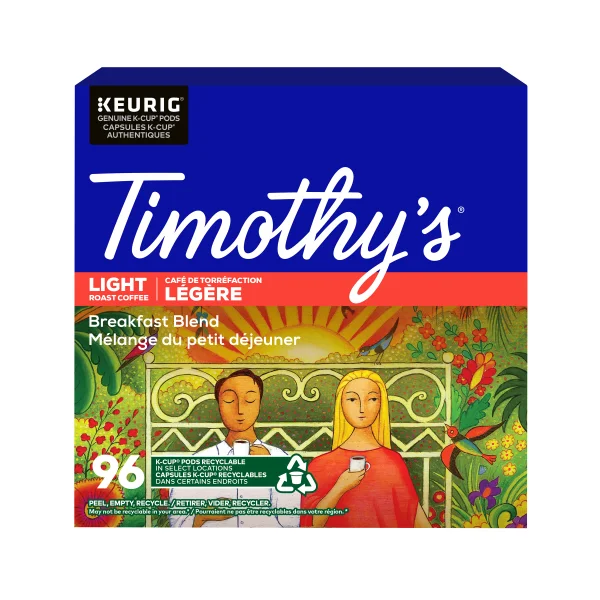 Timothy's Breakfast Blend Keurig® K-Cup® Pods 96 Count