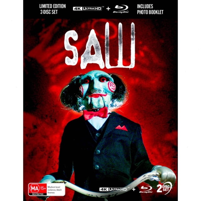 SAW (2004) - LIMITED EDITION 3D LENTICULAR HARDCASE + PHOTO BOOKLET (4K & BLU-RAY)