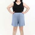 thumbnail image 2 of AherBiu Shorts Grande Taille pour Femmes, Pyjama Taille Haute, Shorts à Jambes Larges, Bas de Pyjama Confortables et Doux, Shorts, 2 of 7