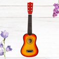thumbnail image 3 of SUTENGDA 3pcs 21 Inch Folk Acoustic Guitar Beginner Music Instrument 6-String Guitar for Home School Kids Music Class Supplies (Sunset Color), 3 of 8