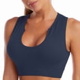 thumbnail image 4 of AherBiu Workout Tops for Women Crop Tank Tops Ribbed Wireless Stretchy Yoga Cami Sports Bras Bralettes, 4 of 7