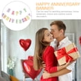 thumbnail image 4 of Miangastore Anniversary Banner Paper Wedding Party Prop 1 Set 117.90X6.68In, 4 of 8