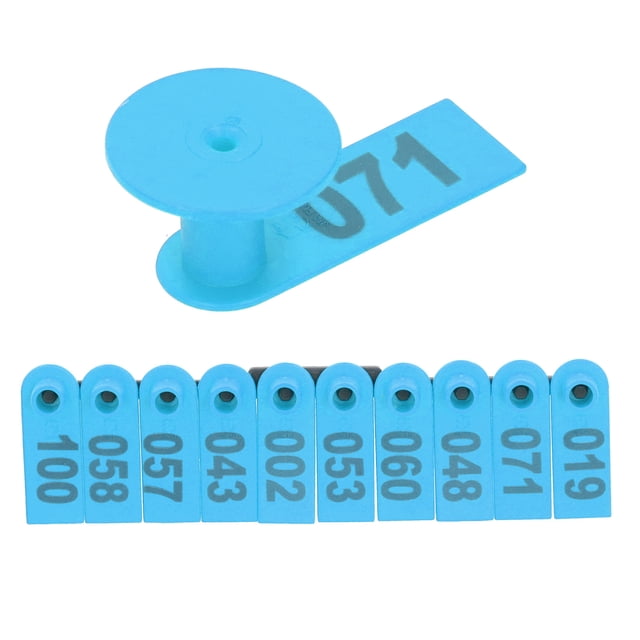Ear Tag Label, Frost-resistant Numbered Ear Tag, Cold-resistant Livestock Accessory For Sheep Breeding Stocks Livestock Meat Quarantine Blue