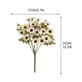 thumbnail image 3 of TIMIFIS 2Pcs Artificial Flower,Simulation Fake Flower Little Chamomile Wedding Home Decoration Small Artificial Flower Silk Flower Home Decor Bouquet(White), 3 of 4