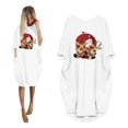 thumbnail image 1 of Styesk Robes pour Femmes la Mode Robe d'Hiver pour Femmes Grande Taille Ample avec Poches Robe de Noël Imprimée, 1 of 5