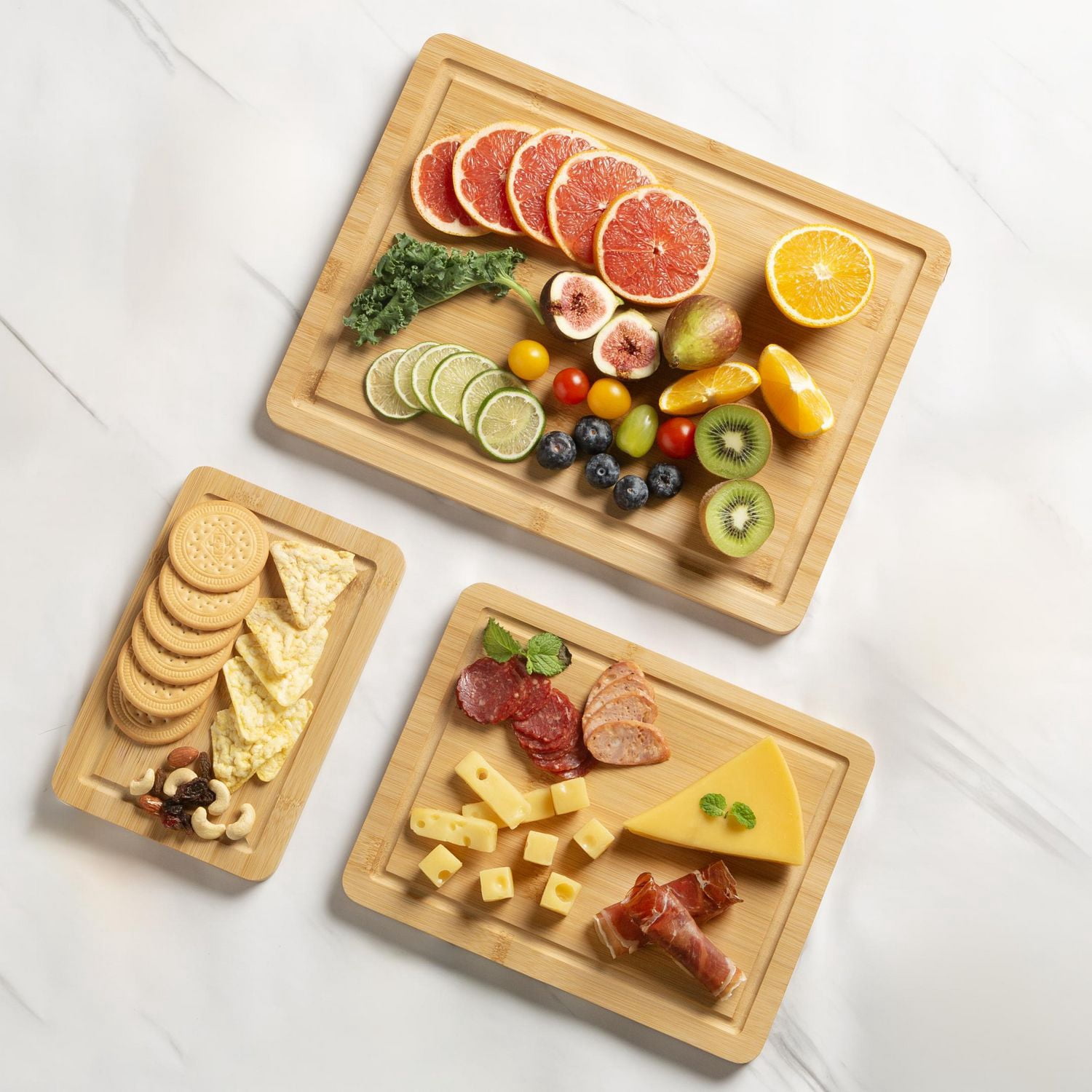 Ms 3Pc Bamboo Boards W Channel