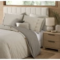 thumbnail image 2 of Swift Home Reversible Ultra Soft Solid Duvet Cover Set with Decorative Button Closure, King, Khaki, 2 of 6
