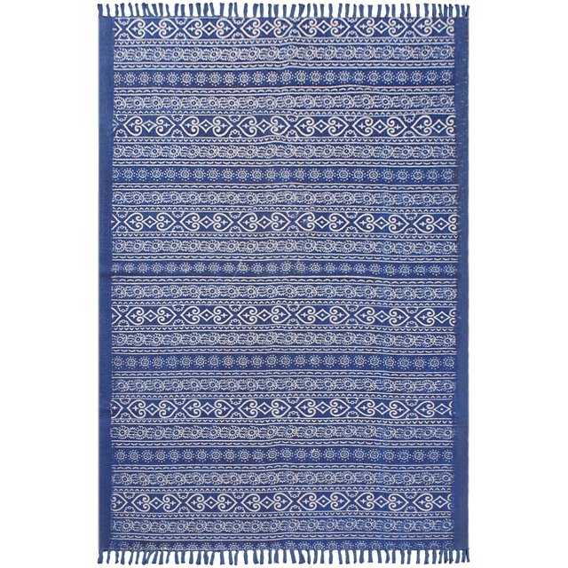 Casavani Tapis de Salon pour la Maison, Bleu 4 X 7 Pi