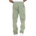 thumbnail image 4 of jsaierl Cargo Pants for Men Casual Outdoor Tactical Pants Drawstring Lightweight Solid Hiking Work Pants with Multi Pockets, 4 of 7