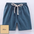 thumbnail image 3 of XASZHN Girl's Ripped Jean Shorts High Waist Straight Leg Denim Shorts Blue 2-3 Years, 3 of 3