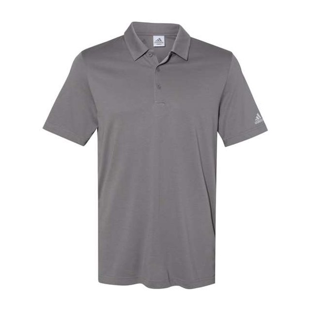 Polo en Mélange de Coton, TG, Gris Quatre