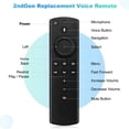 thumbnail image 3 of MesaSe Télécommande Vocale de Remplacement pour Bâton TV 2e Gén. Fire Noir, 3 of 6