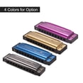 thumbnail image 2 of Key of C Diatonic Harmonica Mouthorgan with ABS Reeds Mirror Surface Design 10 Holes Blues Harmonica Perfect for Beginners Professional Students Kid Purple, 2 of 9