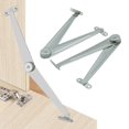 thumbnail image 4 of Luckyn 26cm Long Cupboard Furniture Door Metal Straight Lid Support Hinge Stay 2pcs, 4 of 8