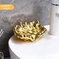 thumbnail image 1 of Up to 65% off SMihono Cleaning Supplies Electroplated Soap Box Soap Box Leaching Perforation-free Bathroom Soap Receiving Box Anti-slip Soap Holder Soap Rack, 1 of 4