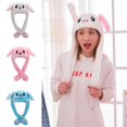 thumbnail image 4 of Plush Rabbit Bunny Hat Animals Ear Moving Jumping Hat Hat Animal Ear Best P1D4, 4 of 9