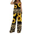 thumbnail image 1 of Mikilon Ensemble Stylé pour Femme 2 Pcs Décontracté Ample Imprimé Gilet Pantalon Long Sans Manches Col Rond Haut/chemise Ensemble Jaune m, 1 of 5