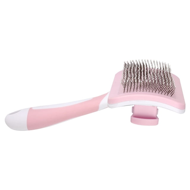 EGNMCR Bathroom Accessories Pet Grooming Brush Double Sided Shedding And Dematting Undercoat Rake Comb For Dogs And Cats Extra Wide Dog Grooming Brush Dog Shedding Brush cat Grooming Brush