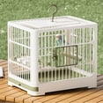 thumbnail image 4 of Portable Travel Bird Cage with Detachable Tray and Standing Pole for Small Birds Parrots Easy Transport Lightweight Design, 4 of 5