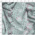 thumbnail image 4 of Soimoi Green Poly Georgette Fabric Leopard Animal Skin Print Fabric by Yard 52 Inch Wide, 4 of 6