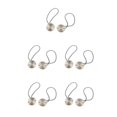 thumbnail image 2 of yingyy 1/2/3/5 2 Pieces Curtain Tieback Round Polyester Replacement Simple Style Household Kitchen Sunshade Drape Fixing Fastener Silver 5PCS, 2 of 6