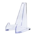 thumbnail image 2 of Acrylic Display Stand Transparent Easel | Photo Frame Holder | Card Coin Plate Mobile Stand | Durable Bookshelf Tabletop Organizer | 5.2x1.5x6.8cm | Single Pack, 2 of 6