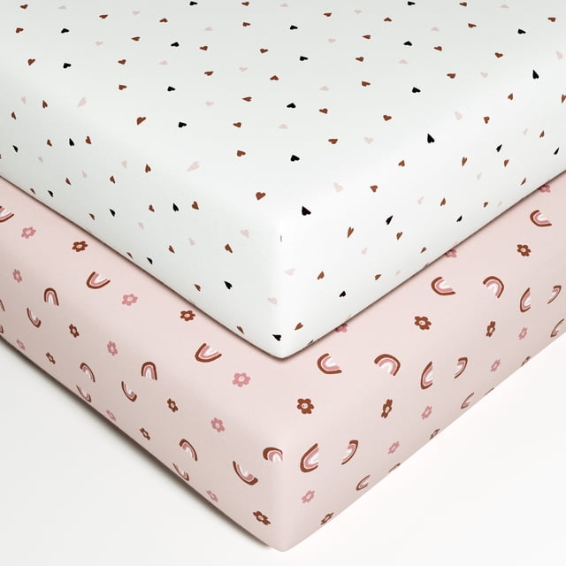 George Baby Organic Cotton Crib Sheets (2 Count)