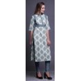 thumbnail image 3 of Bimba Kurta Imprimée Tunique Droite Hauts Femmes Tenue d'Été Kurti pour Dames, 3 of 5