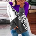thumbnail image 1 of 50 % de Rabais Liquidation Chandail en Molleton Surdimensionné pour Femmes 2023 Col Rond Mode Décontracté Manches Longues Imprimé Chandail en Molleton Haut Blouse, 1 of 5