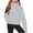 Grey, variant on Milgrthf Girls Half Zipper Collar Hoodies Pullover Long Sleeve Casaul 1/4 Zip Up Thumb Holes Hooded Sweatshirts with Pocket Navy 120