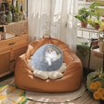 thumbnail image 1 of Winter Warm Semi Enclosed Pet Bed for Indoor Use with Lined and Cozy Protective Design, 1 of 3