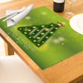 thumbnail image 1 of Oleegame 1PC Placemat Christmas Table Placemats Christmas Rustic Vintage Washable Table Mats, 1 of 4