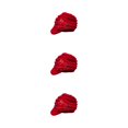 thumbnail image 2 of Wweixi Warm Up In Style With Fashionable Wool Cap For Cold Weather Knitted Hats Knitted Caps Funny Hat Wool Hat Ear Protectors red 3Set, 2 of 6