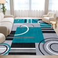 thumbnail image 1 of HOMERRY Large 10' x 13' Area Rug for Living Room Washable Bedroom Geometric Indoor Carpet, Green, 1 of 5