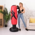thumbnail image 3 of Inflatable Boxing Punching Bag - 160cm 63" PVC Sand-Filled Training Bag for MMA, Fitness & Home Gym Workouts - Includes Air Pump & Repair Kit, 3 of 4